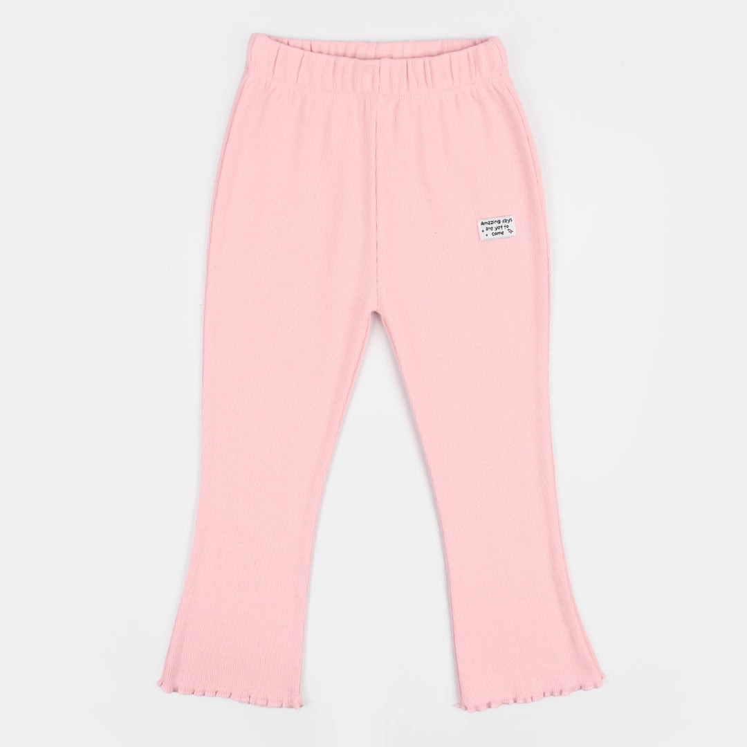 Girls Cotton Rib Tight Amazing - Pink