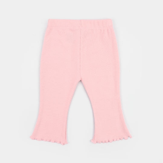 Infant Girls Cotton Rib Tight Awesome - Pink