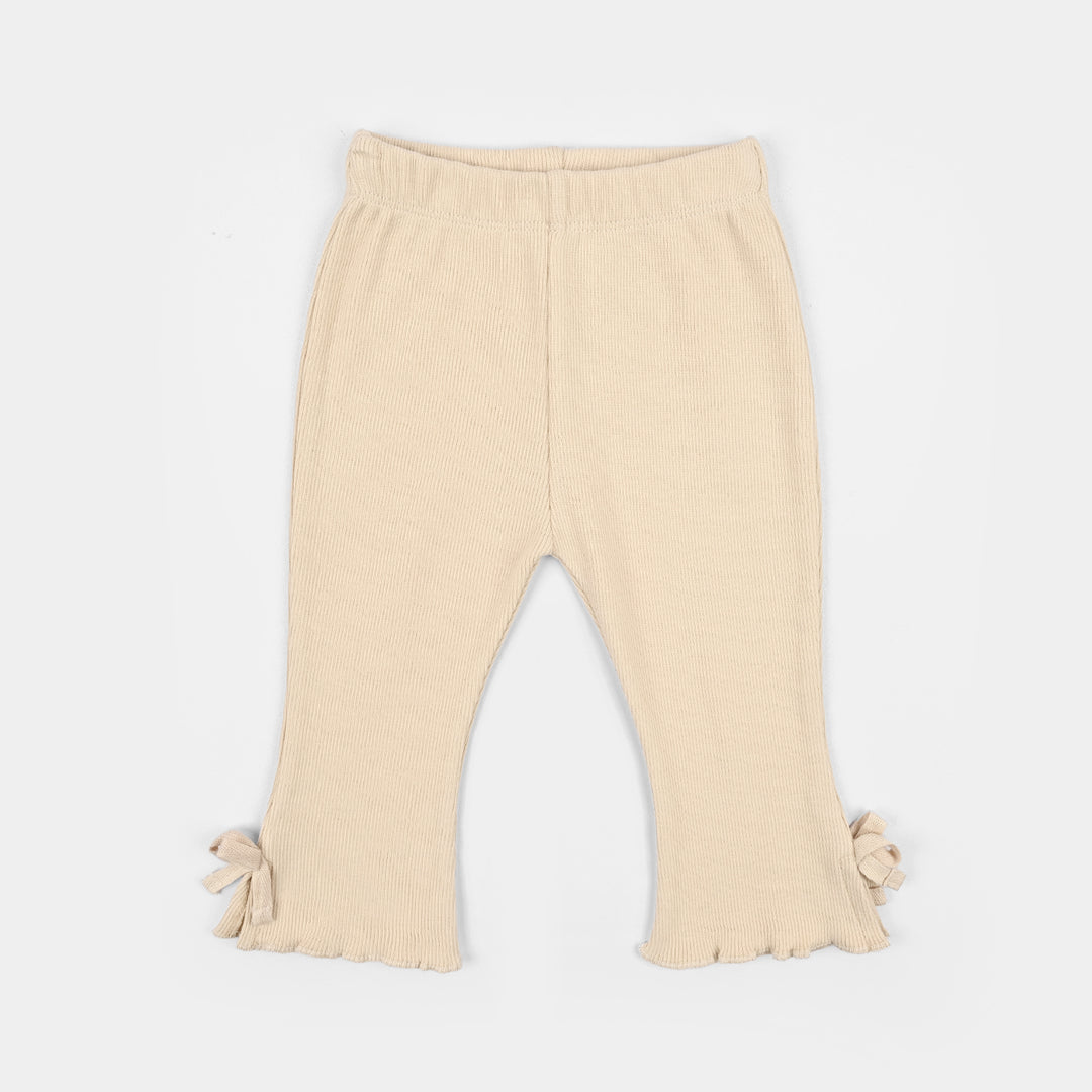 Infant Girls Cotton Baby Rib Tight Bow