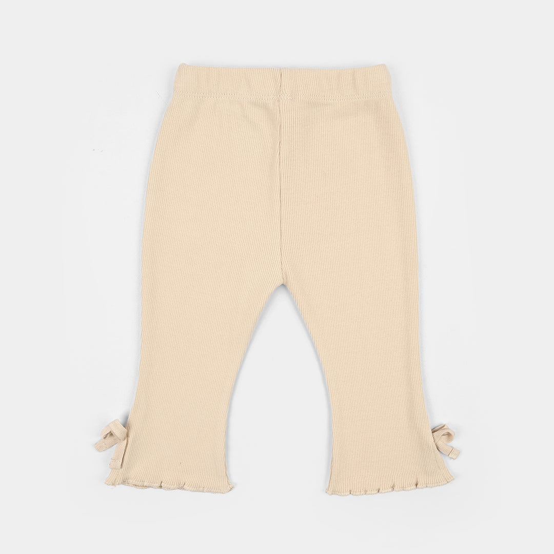 Infant Girls Cotton Baby Rib Tight Bow