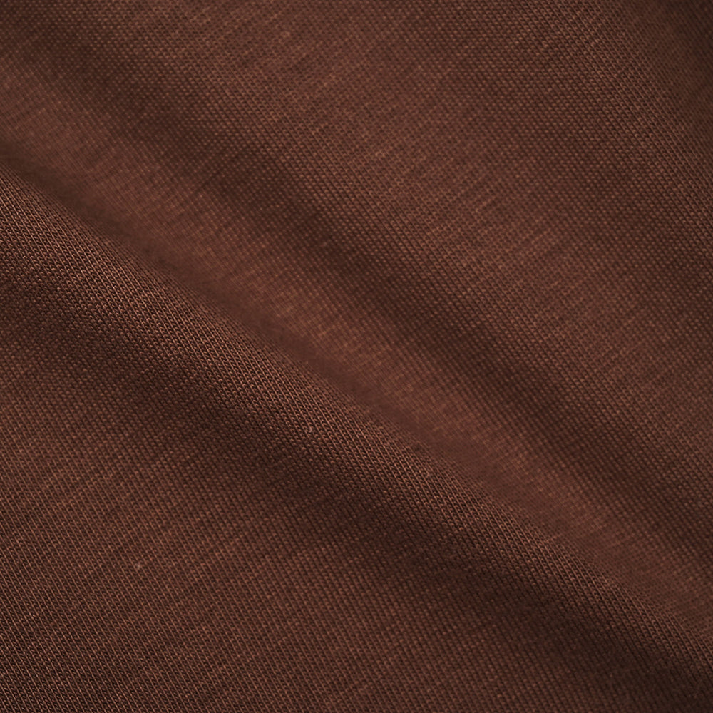 Girls Cotton Jersey T-Shirt BOW- Brown