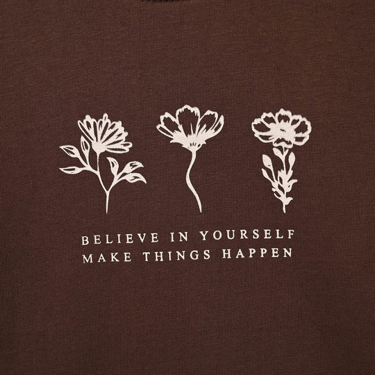 Girls Cotton Jersey T-Shirt F/S Believe In Yourself