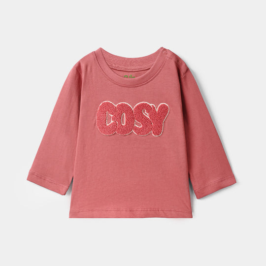 Infant Girls Cotton Jersey T-Shirt Cosy Vibes