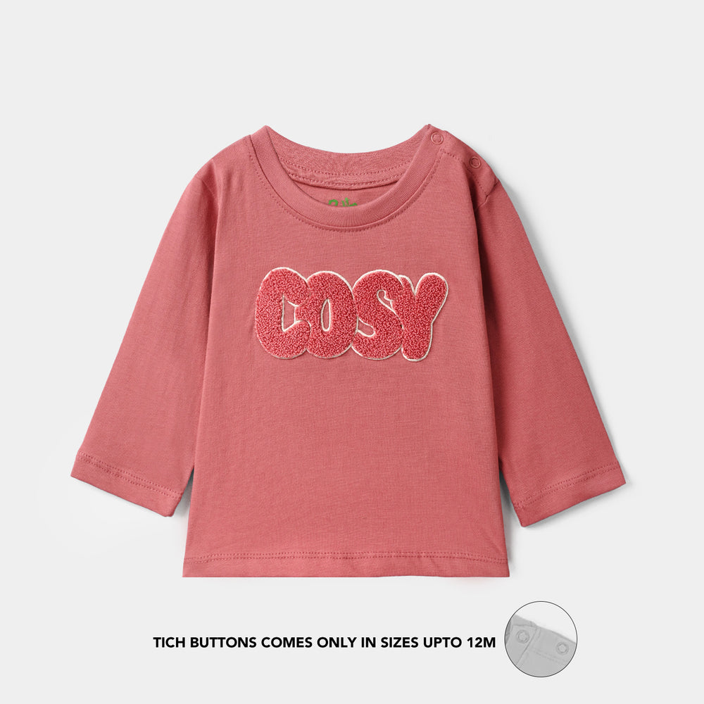 Infant Girls Cotton Jersey T-Shirt Cosy Vibes