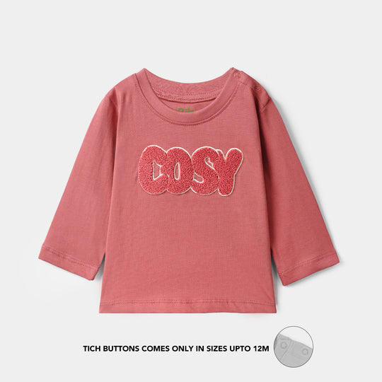 Infant Girls Cotton Jersey T-Shirt Cosy Vibes