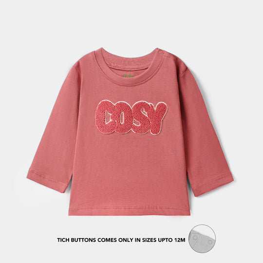 Infant Girls Cotton Jersey T-Shirt Cosy Vibes