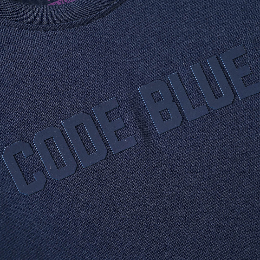 Boys Cotton Jersey T-Shirt F/S Code Blue-NAVY