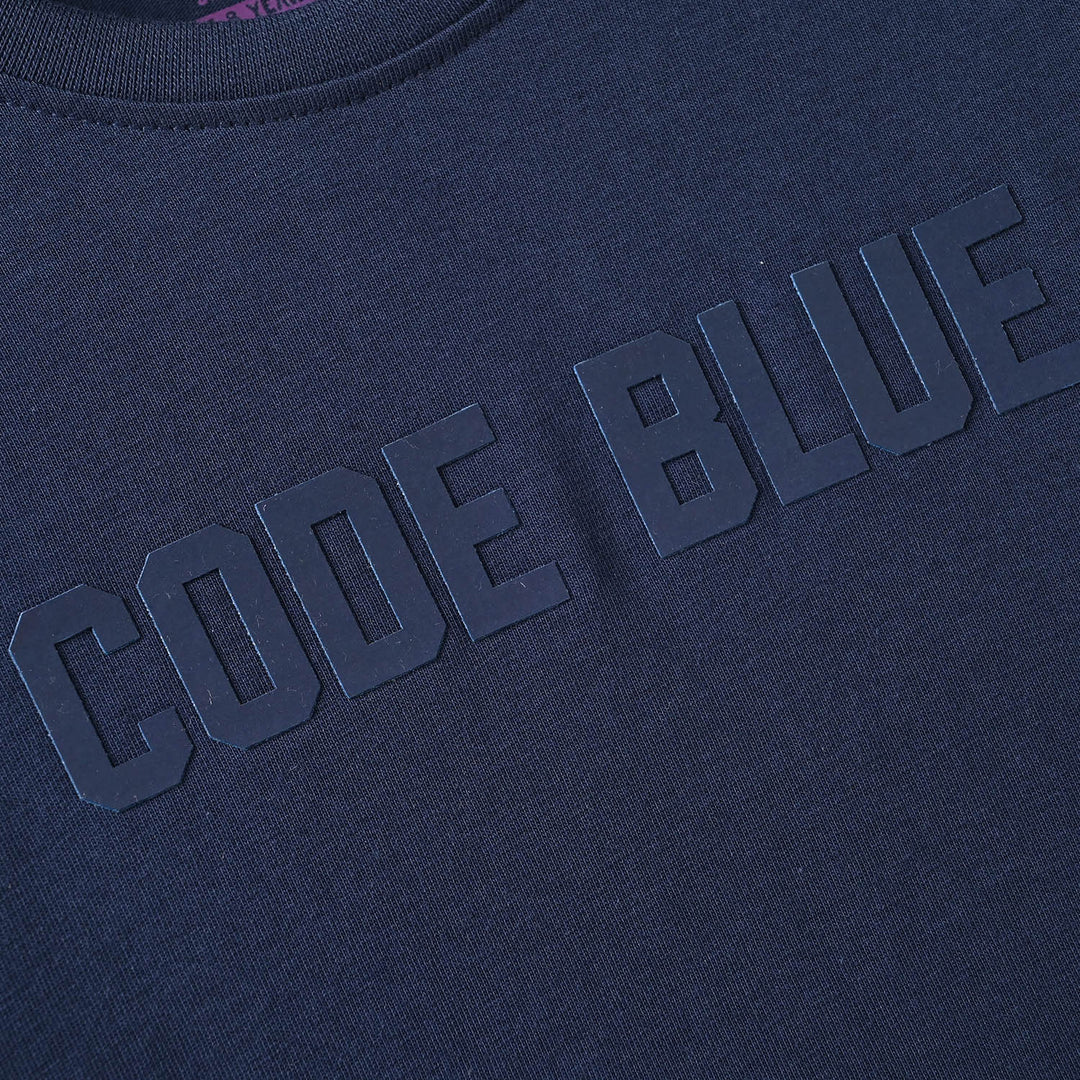 Boys Cotton Jersey T-Shirt F/S Code Blue-NAVY