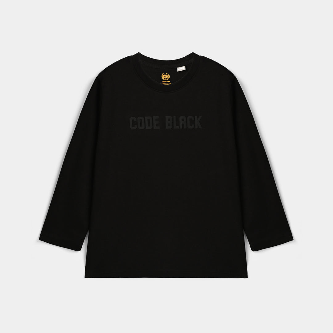 Boys Cotton Jersey T-Shirt Code - Black