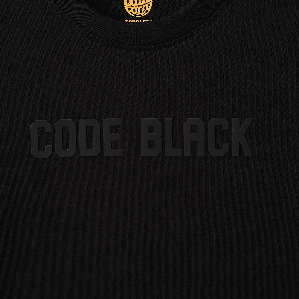 Boys Cotton Jersey T-Shirt Code - Black