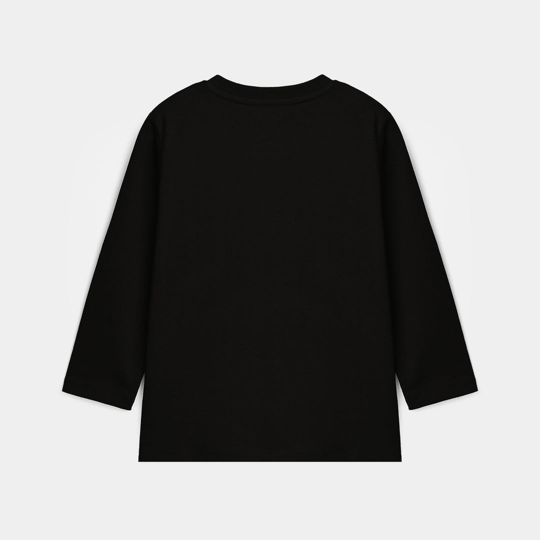 Boys Cotton Jersey T-Shirt Code - Black