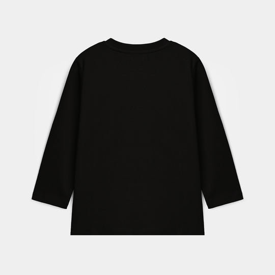 Boys Cotton Jersey T-Shirt Code - Black