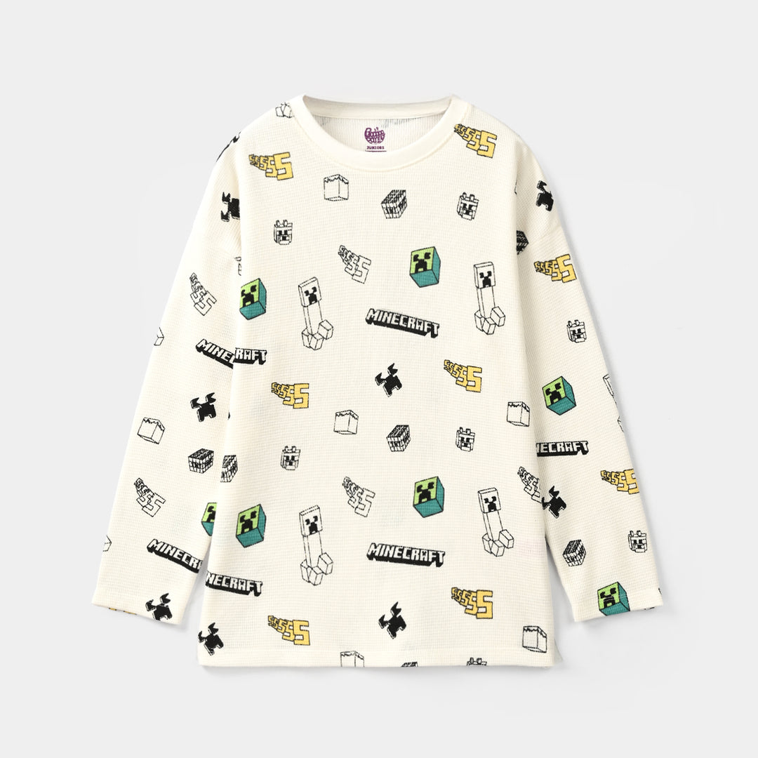 Boys Thermal T-Shirt F/S-Off White