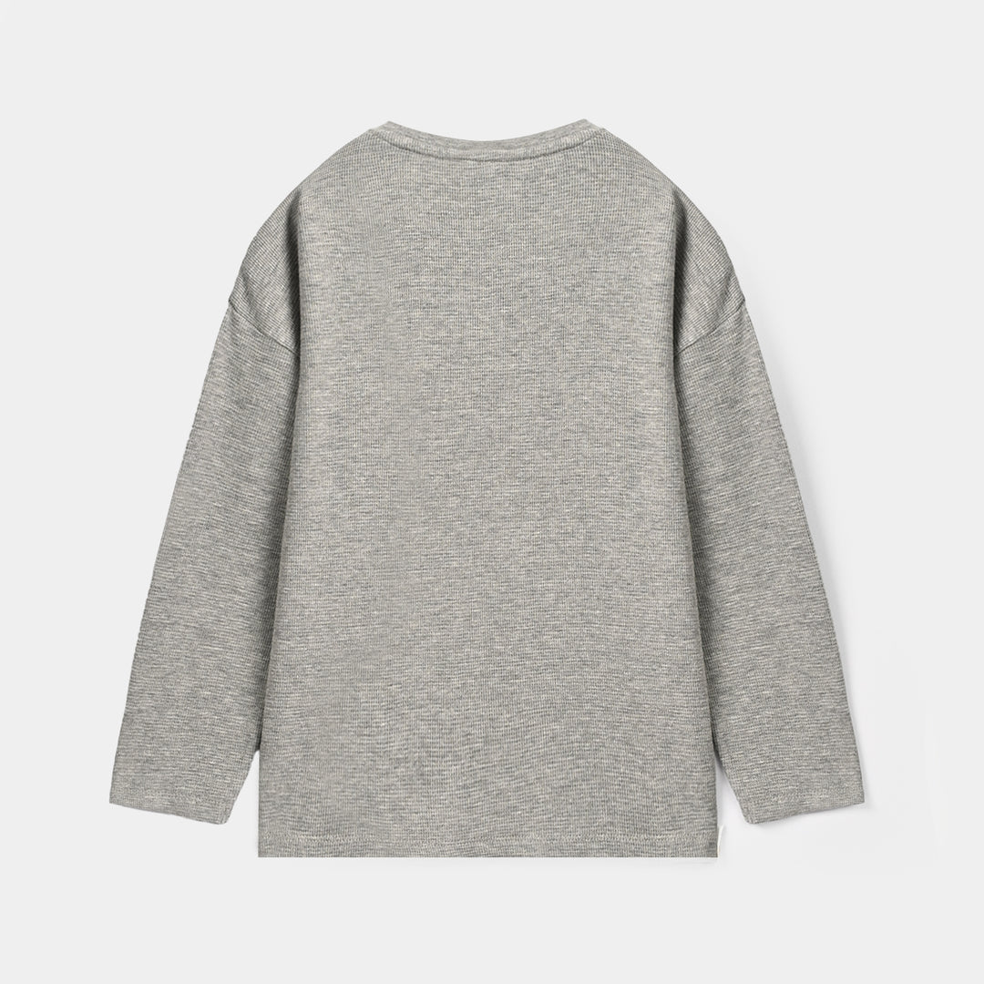 Boys Thermal T-Shirt Creative Skill - Grey