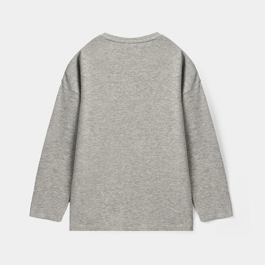 Boys Thermal T-Shirt Creative Skill - Grey