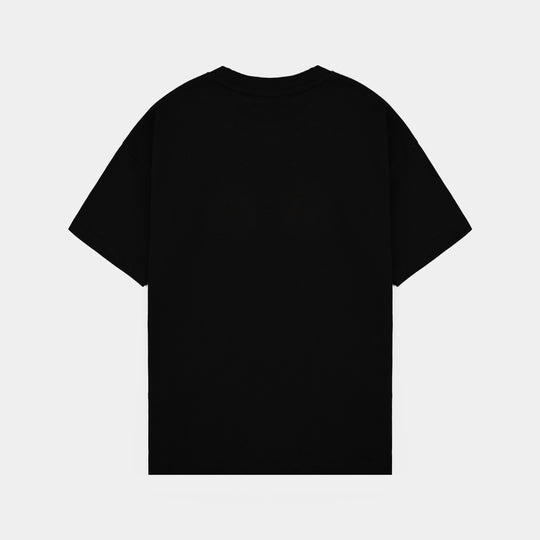 Boys Cotton Jersey T-Shirt Good Vibes - BLACK