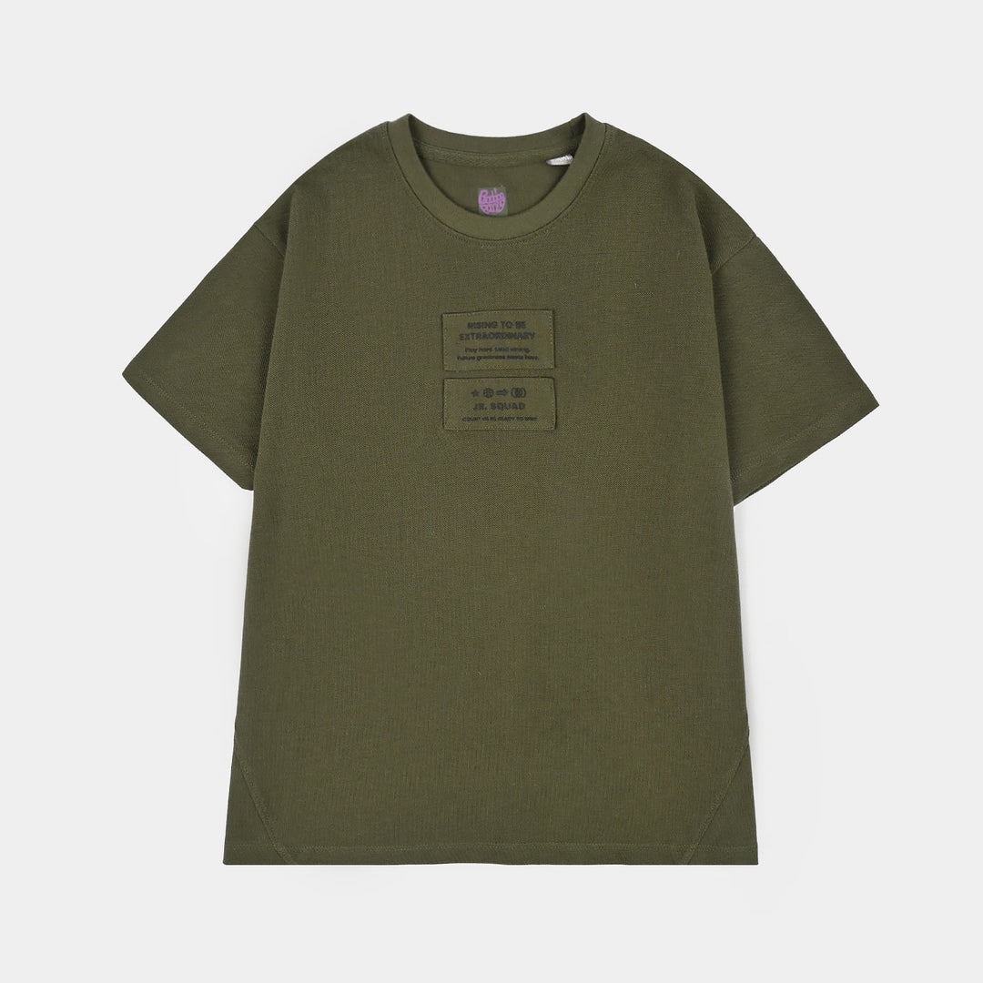 Boys Cotton PK T-Shirt H/S Rising-Deep.Depth