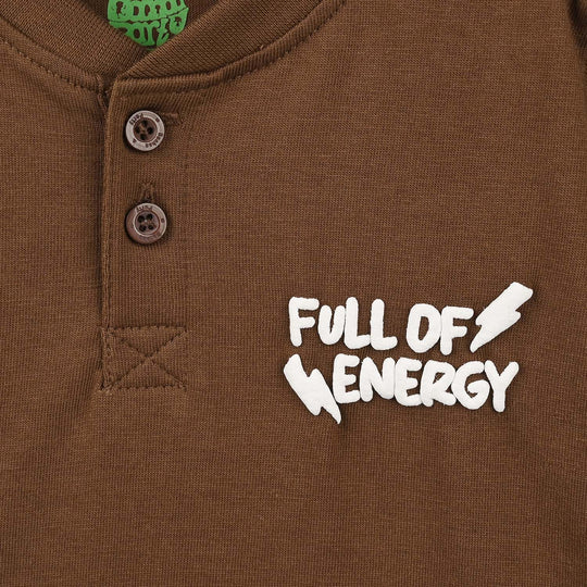Infant Boys Cotton Jersey T-Shirt F/S Energy-Brown