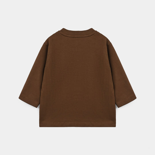 Infant Boys Cotton Jersey T-Shirt F/S Energy-Brown