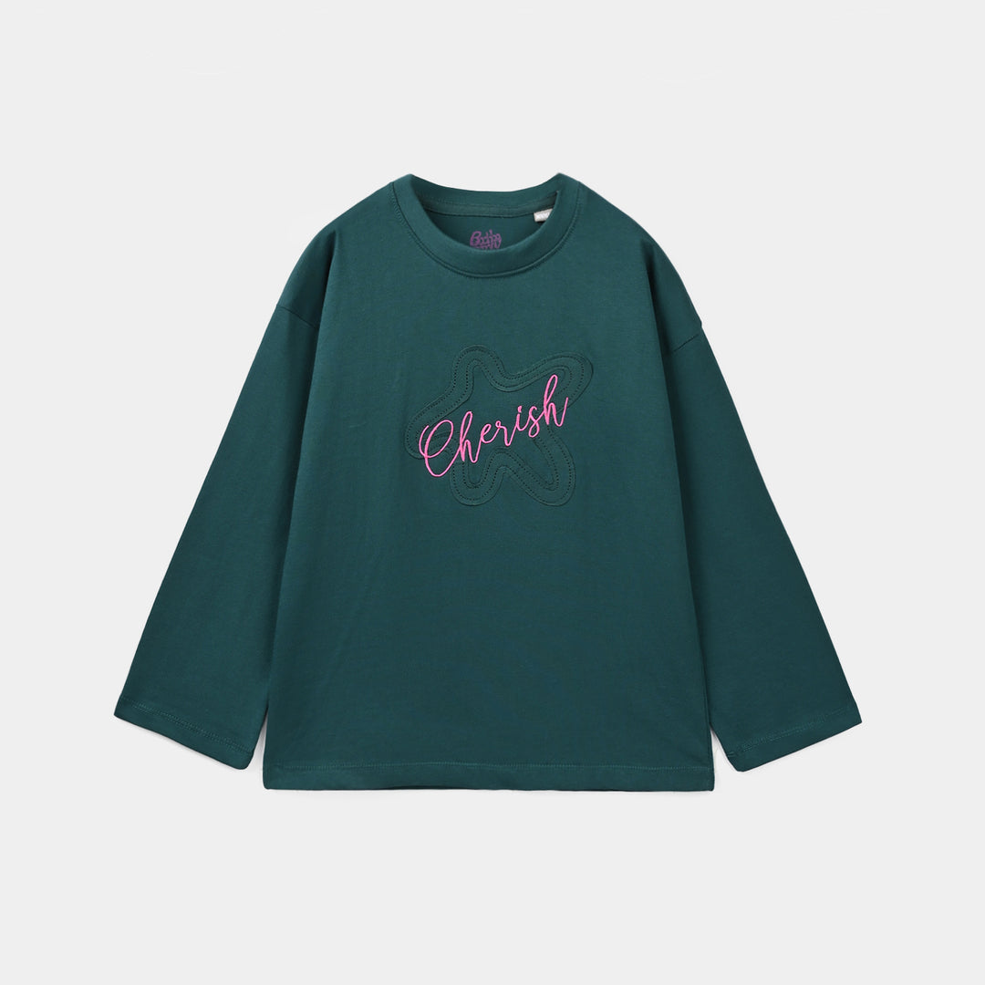 Girls Cotton Jersey T-Shirt F/S Cherish
