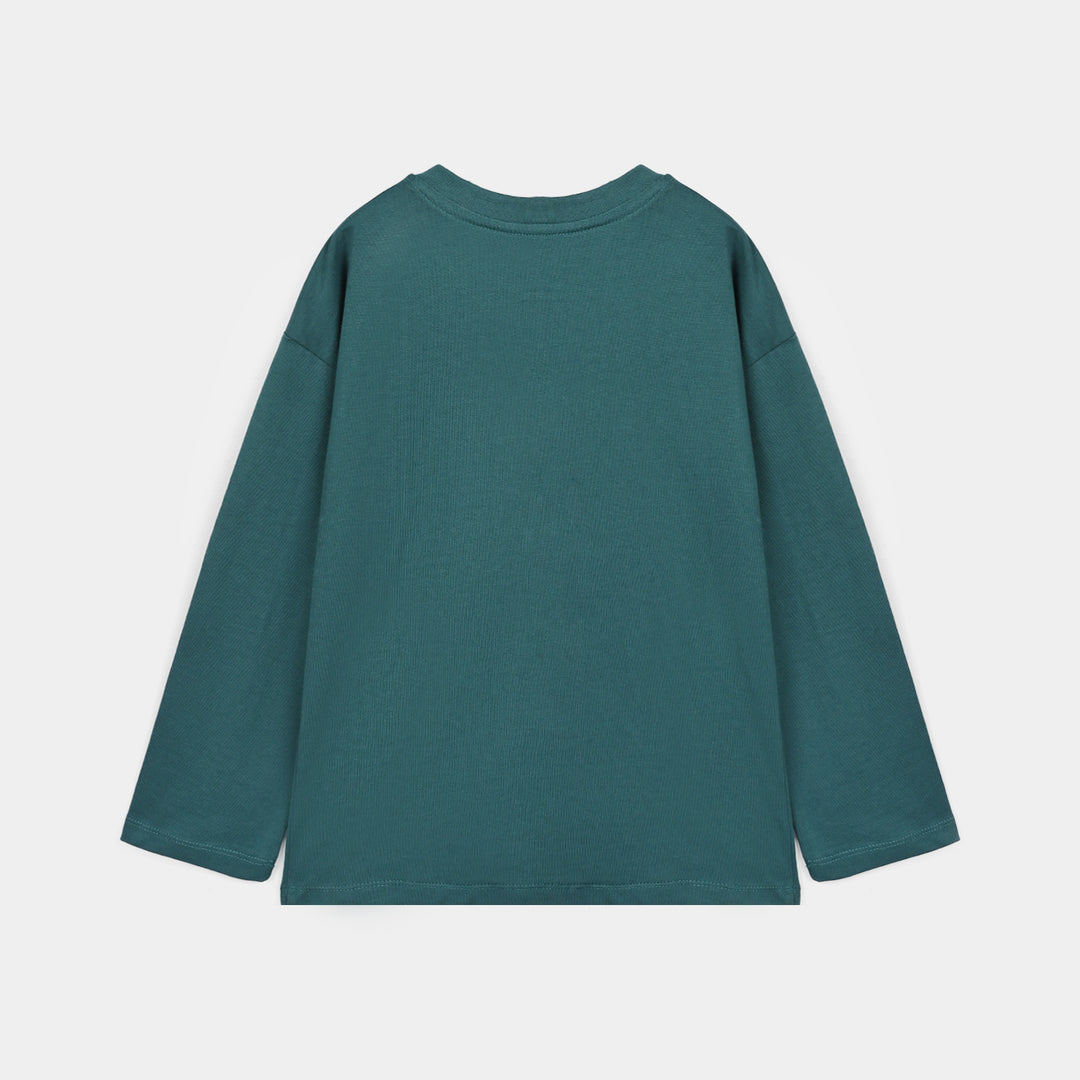 Girls Cotton Jersey T-Shirt Pearls With Bow