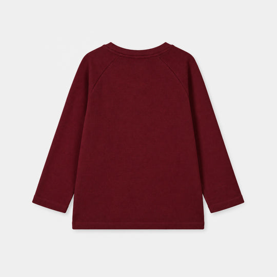 Boys Thermal T-Shirt A World- Maroon