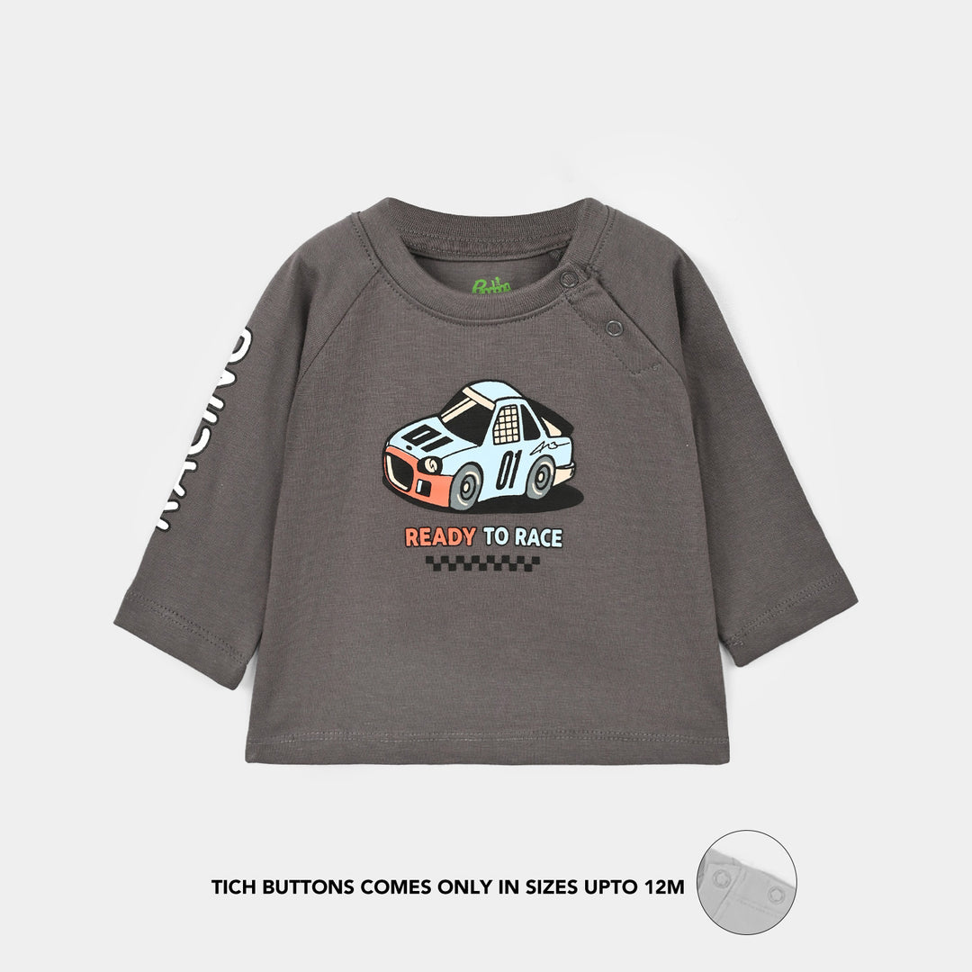 Infant Boys Cotton Jersey T-Shirt Racer