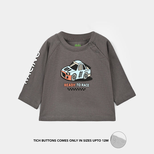 Infant Boys Cotton Jersey T-Shirt Racer