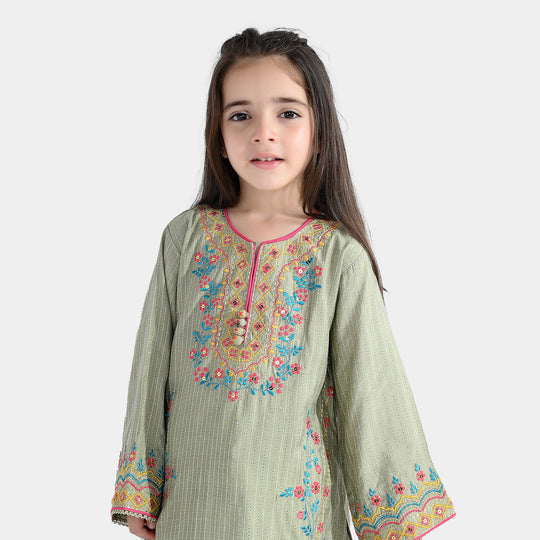 Girls Dobby 3Pcs Zauq E Hassan-PISTA