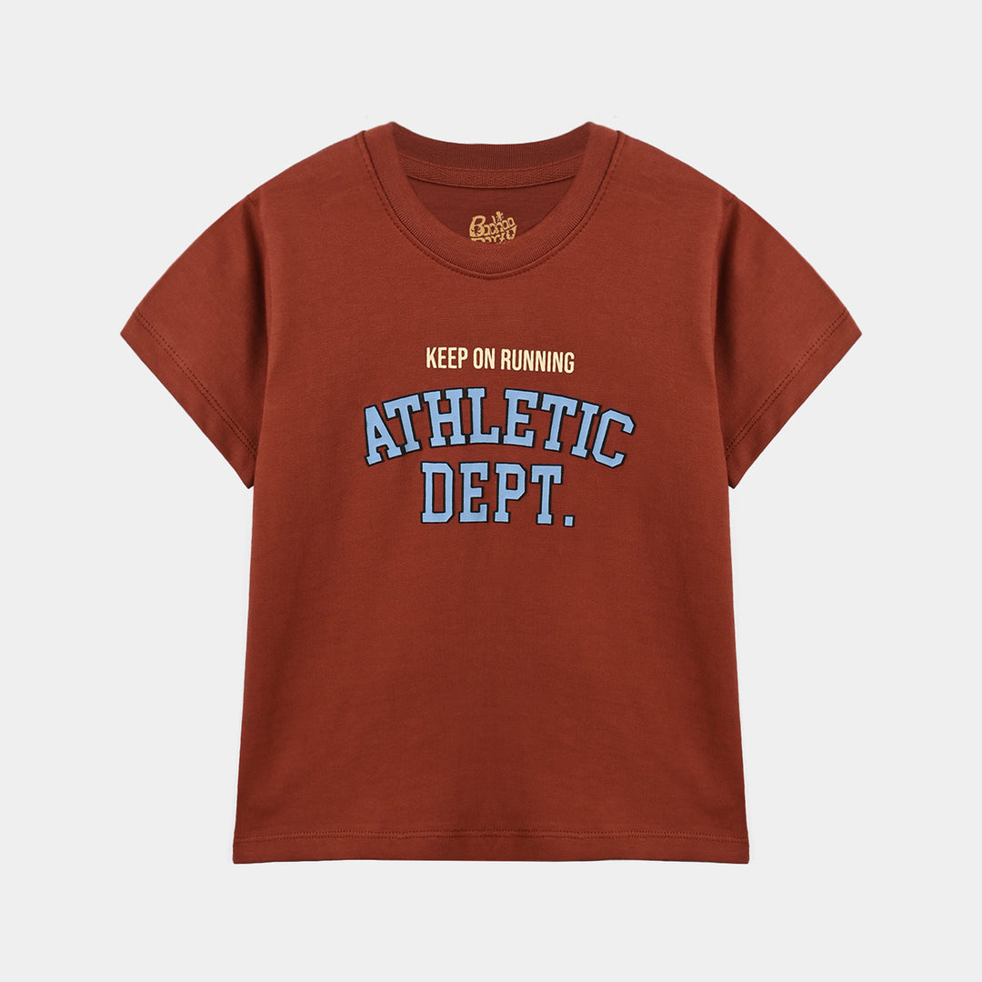 Boys Cotton Jersey T-Shirt Athletic Dept