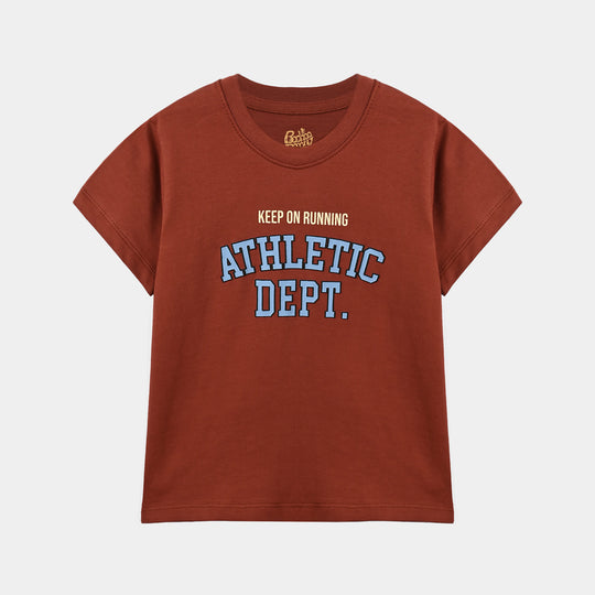 Boys Cotton Jersey T-Shirt Athletic Dept