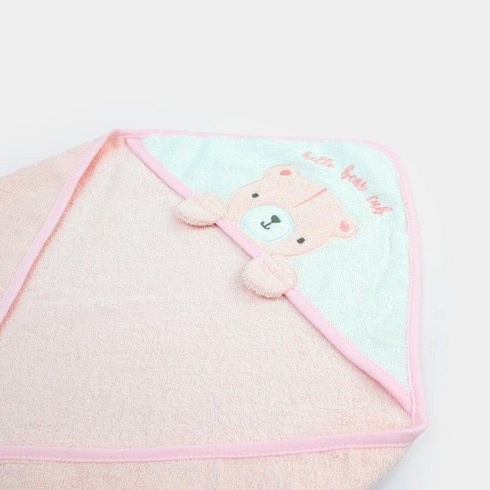 Baby Hooded Bath Towel & Matching Washcloth Set