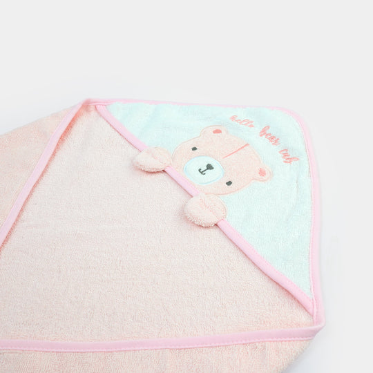 Baby Hooded Bath Towel & Matching Washcloth Set
