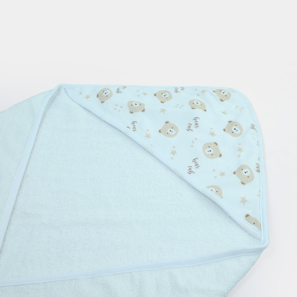 Baby Hooded Bath Towel & Matching Washcloth Set