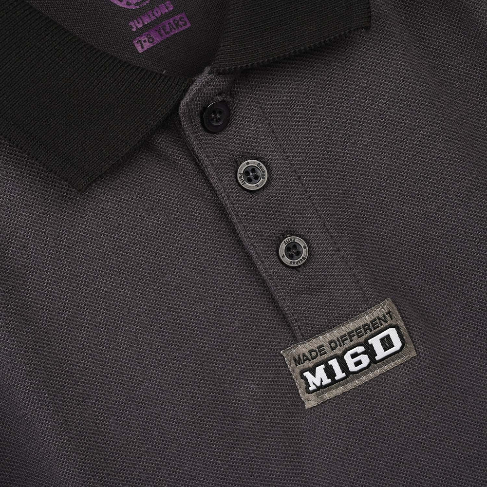 Boys Cotton PK Polo F/S Made Different-Ebony
