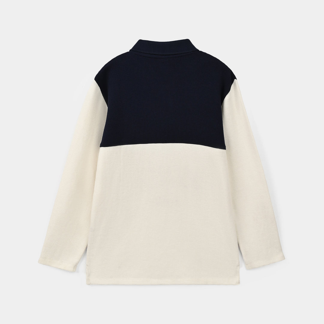 Boys Thermal Polo F/S Michigah-Off.White