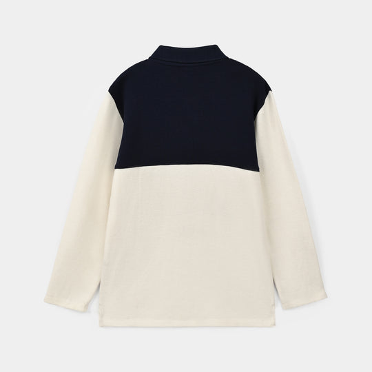 Boys Thermal Polo F/S Michigah-Off.White