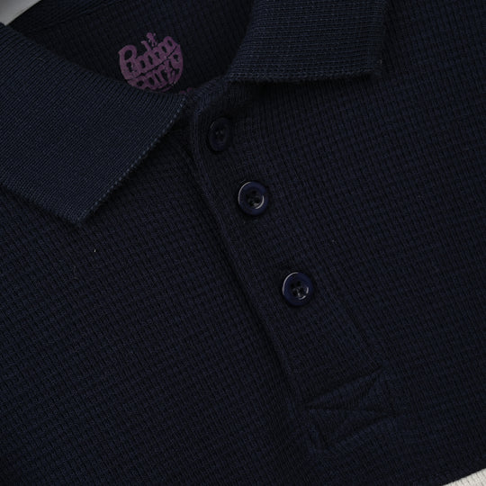 Boys Thermal Polo F/S Michigah-Off.White