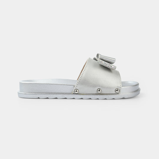 Teens Girls Slide 1368-SILVER