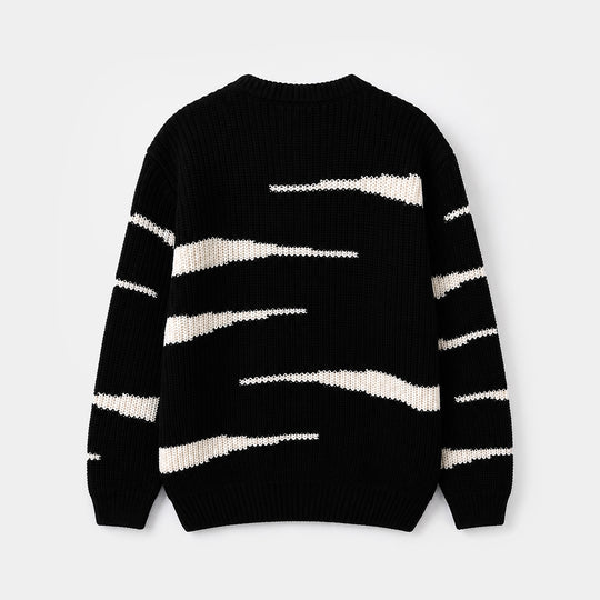 Boys Acrylic Sweater-Gothic-Black.White