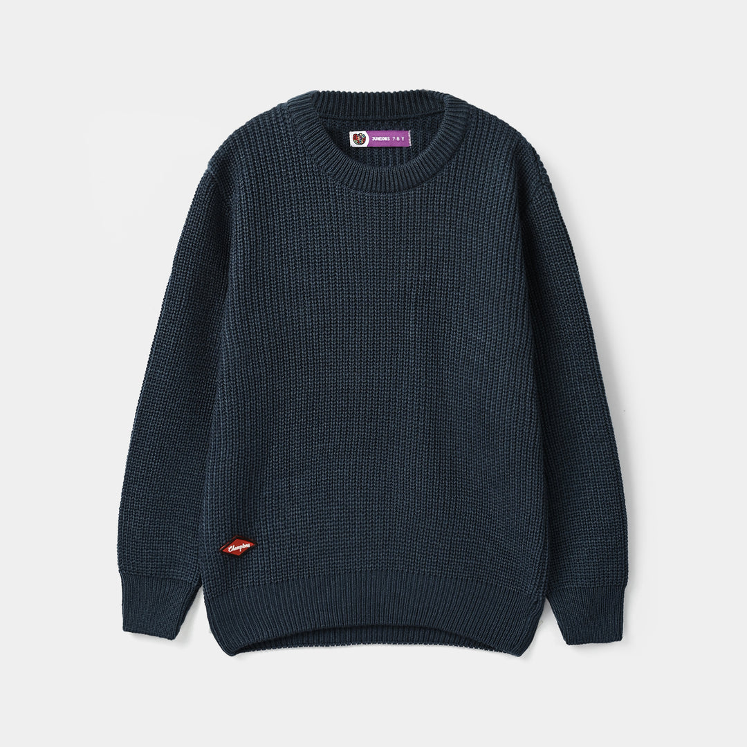 Boys Acrylic Sweater-Champion-Blue