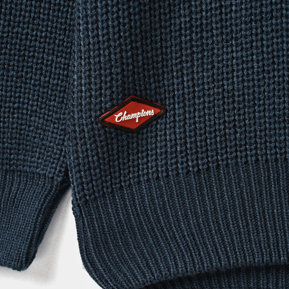 Boys Acrylic Sweater-Champion-Blue