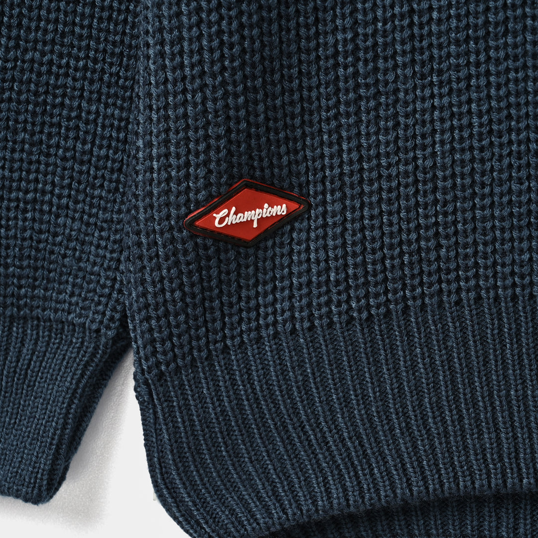 Boys Acrylic Sweater-Champion-Blue