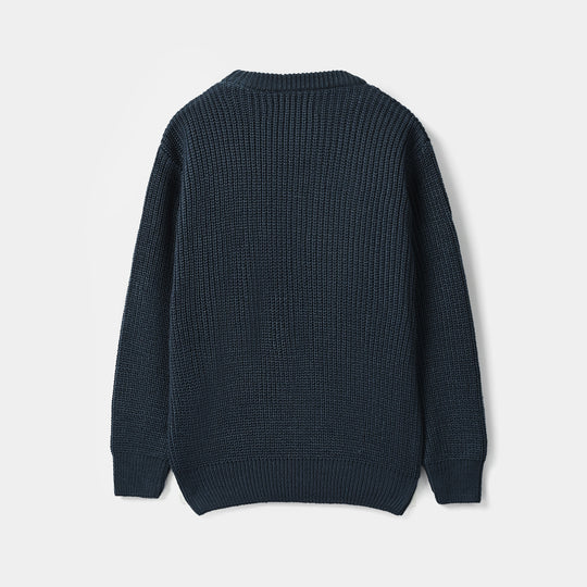 Boys Acrylic Sweater-Champion-Blue