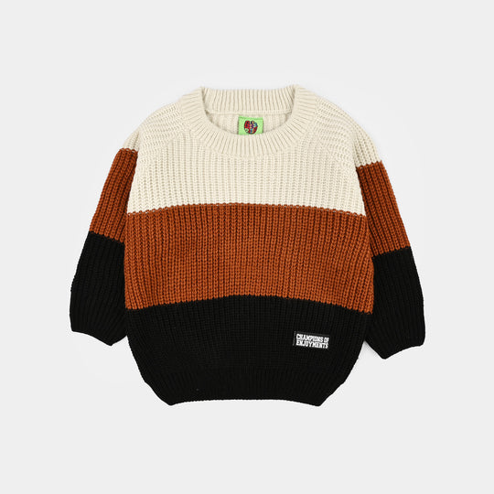 Infant Boys Acrylic Sweater-Enjoy-Multi