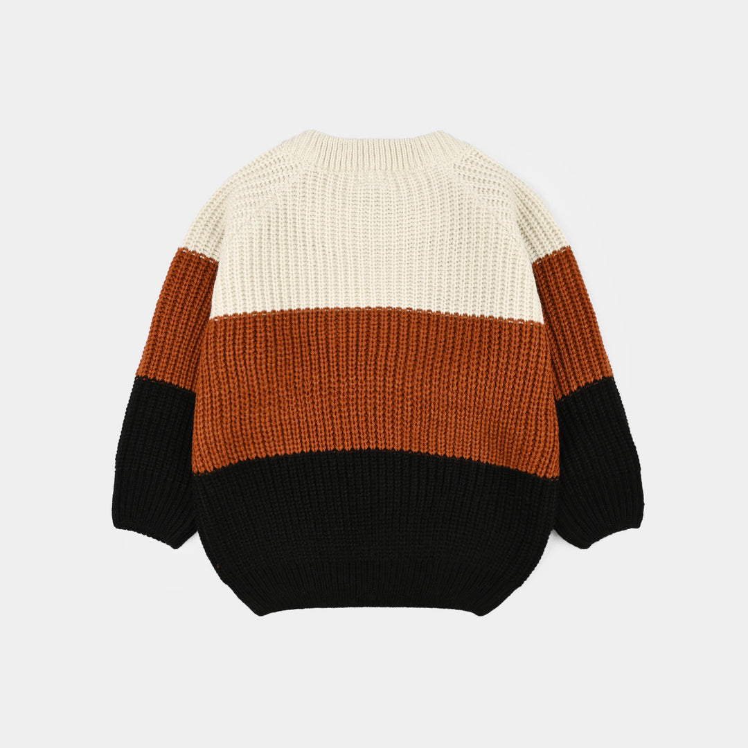 Infant Boys Acrylic Sweater-Enjoy-Multi