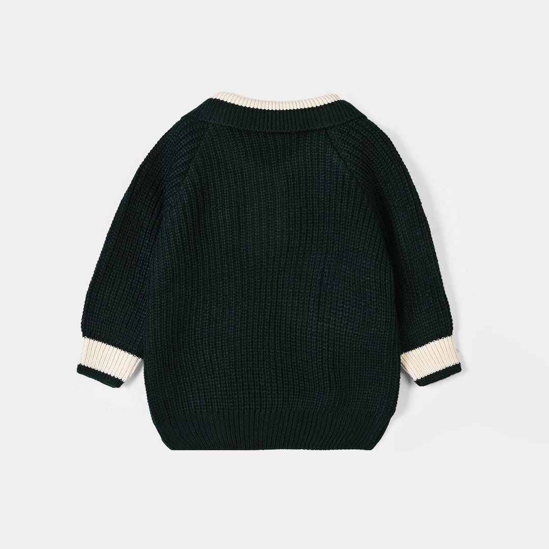 Infant Boys Acrylic Sweater Dude - Green