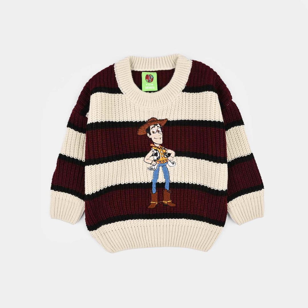 Infant Boys Acrylic Sweater-Woody-Multi