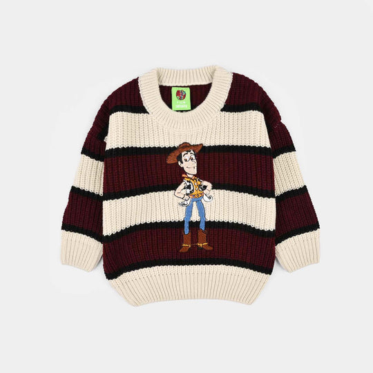 Infant Boys Acrylic Sweater-Woody-Multi