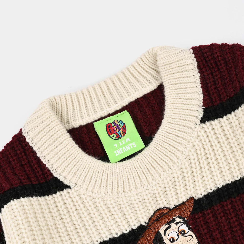 Infant Boys Acrylic Sweater-Woody-Multi